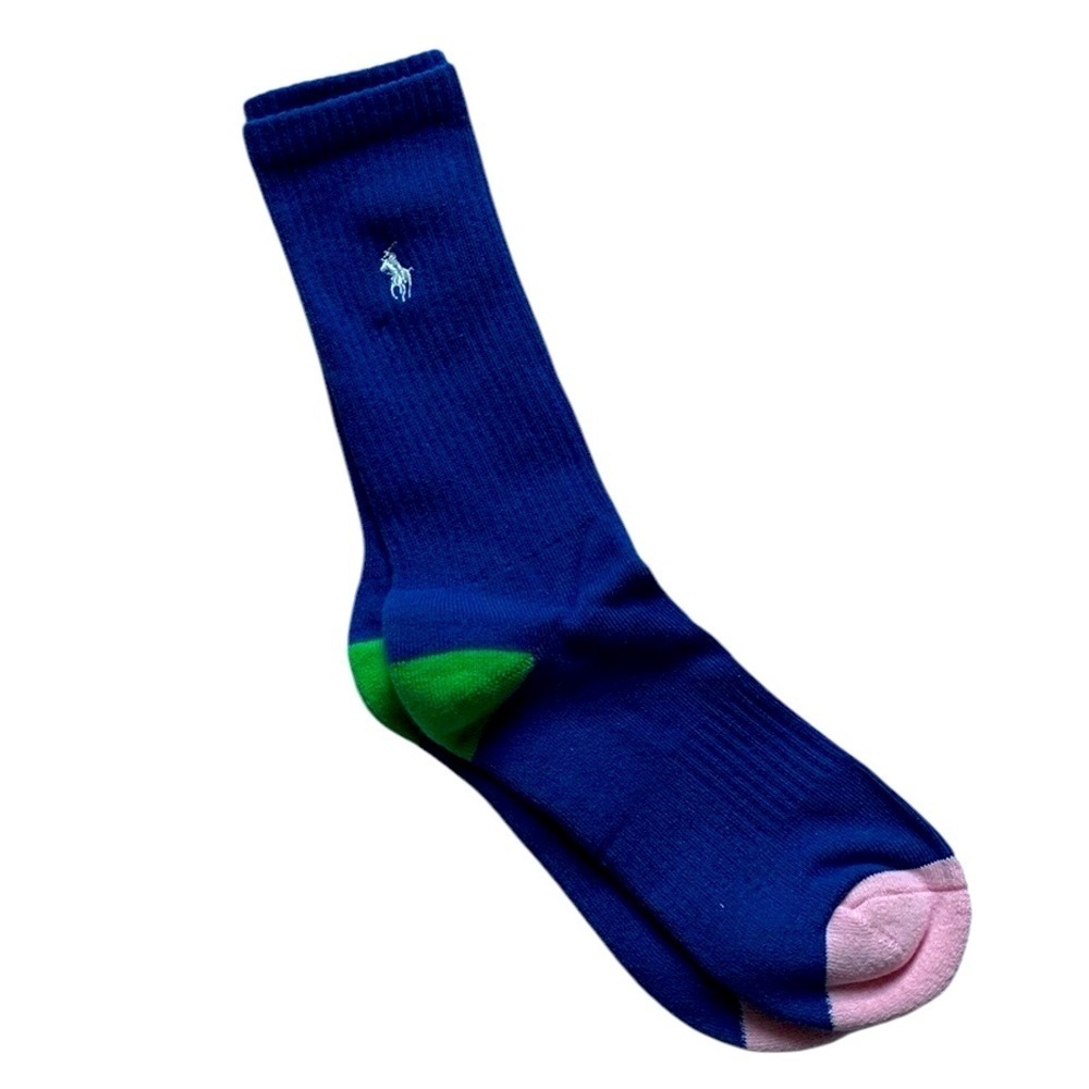 Men’s Ralph Lauren Polo Socks Blue Shoe Sz 6-12.5 New